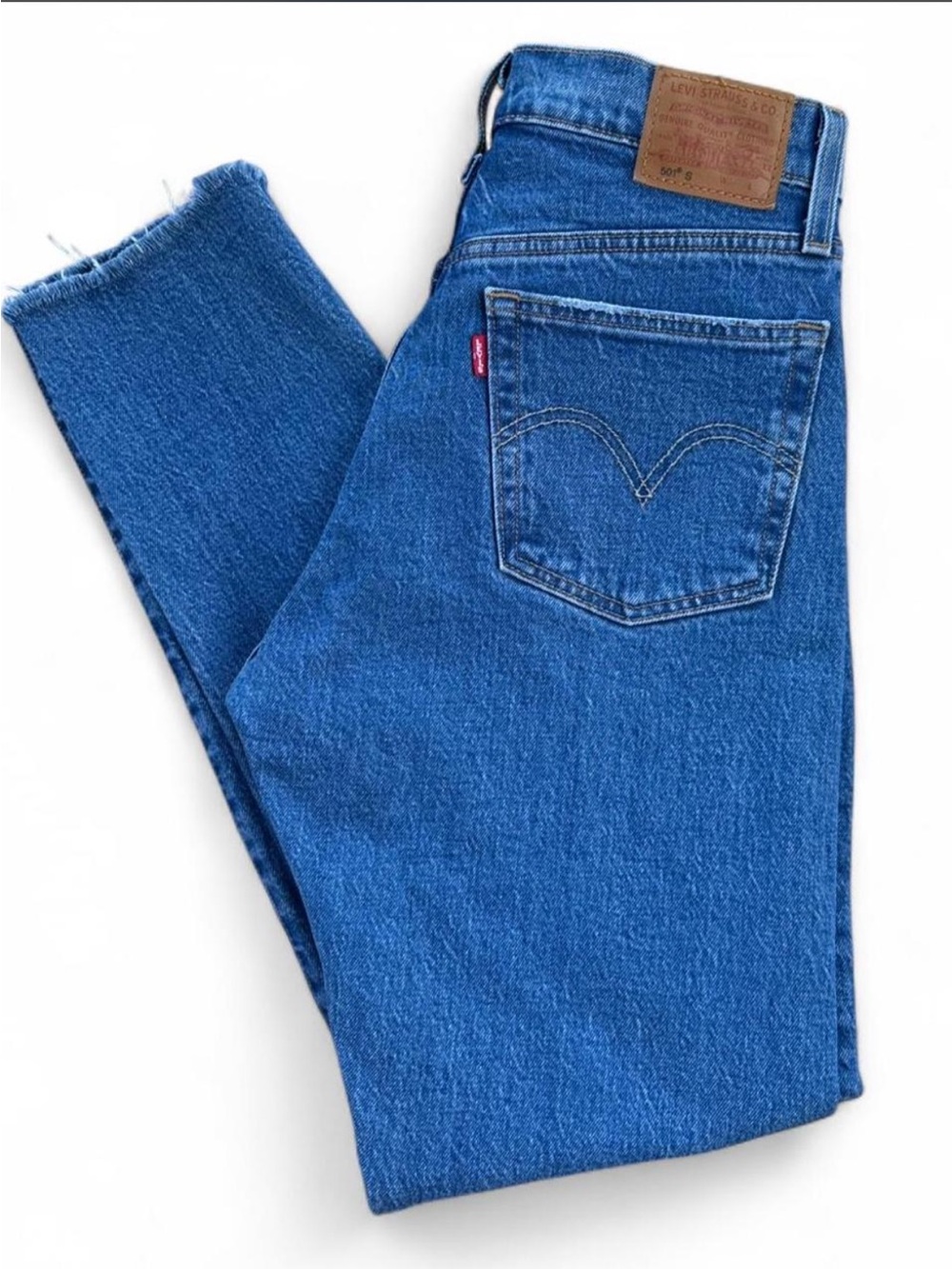 Levi's Premium 501 blue jeans. 
W 27 L 30